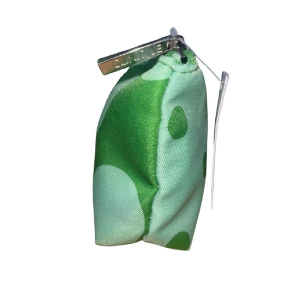 NWT Clinique x Kate Spade Mint Green Polka Dot Cosmetic Zip Bag - Picture 7 of 9